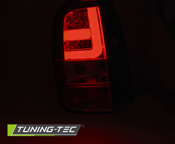 LED Lightbar Design Rückleuchten für Dacia / Renault Duster 10-14 chrom/klar